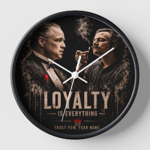 Reloj Loyalty Vintage Gangster Art Wall Clock