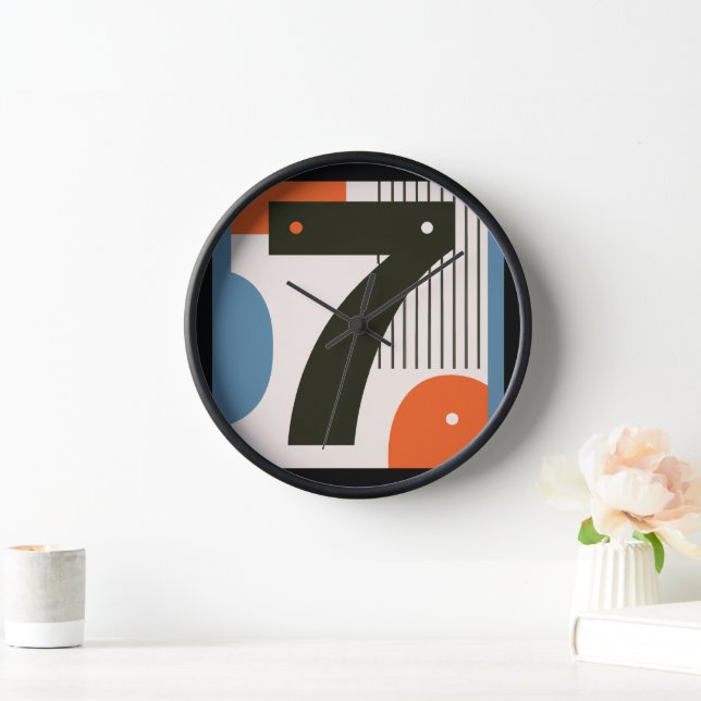 Reloj Lucky Number 7 Wall Clock (Hogar)