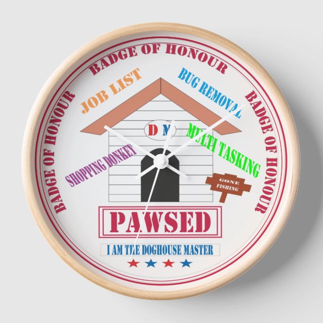 Reloj Maestra de Doghouse en Pavimento (Anverso)