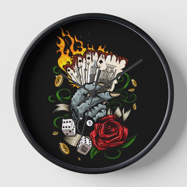 Reloj Mano De Tarjetas (Anverso)