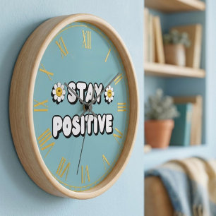 Reloj Mantén una Actitud Positiva
