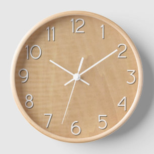 Reloj Maple Wood Look