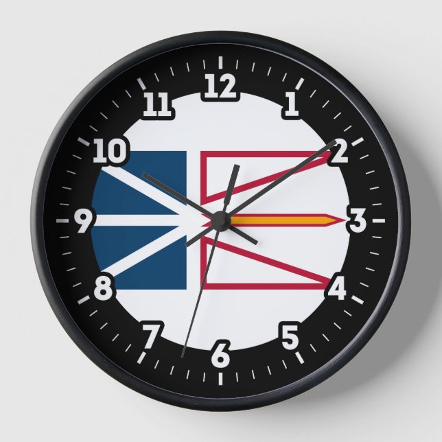 Reloj Marcado gráfico de Banderas de Terranova (Anverso)