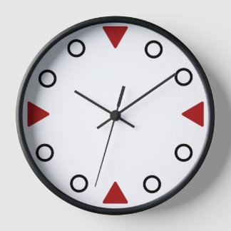 Reloj - Marcadores de triángulo rojos