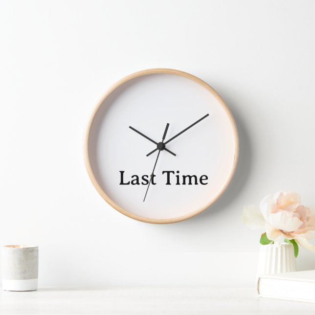 Reloj Marco de madera natural de 10" simple personalizad (Hogar)