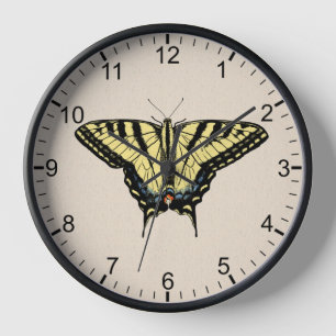 Reloj Mariposa cola de golondrina amarilla del suroeste