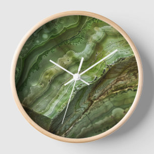 Reloj Mármol de Ágata Stone Green
