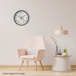Reloj Mármol marrón beige moderno