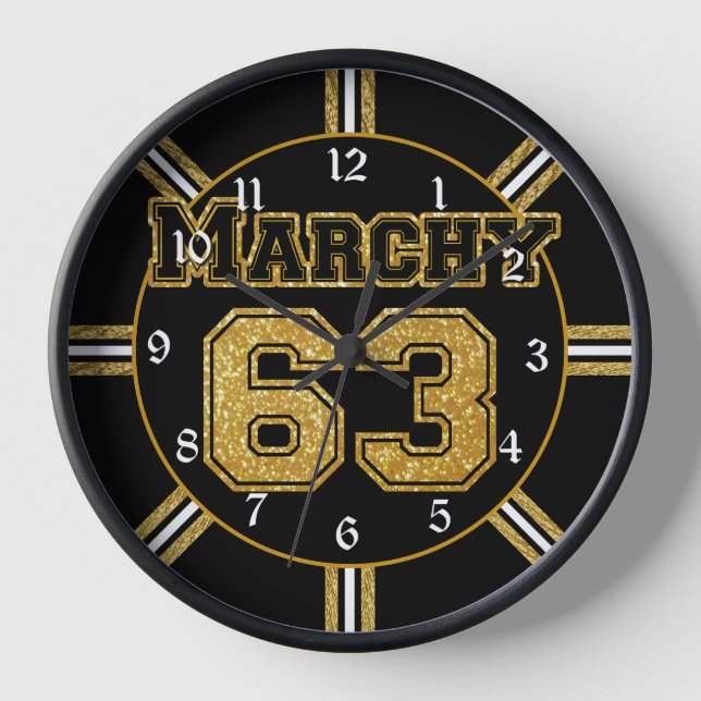 Reloj Márquela de hockey 63 de Boston (Anverso)