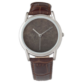 Reloj marron simple