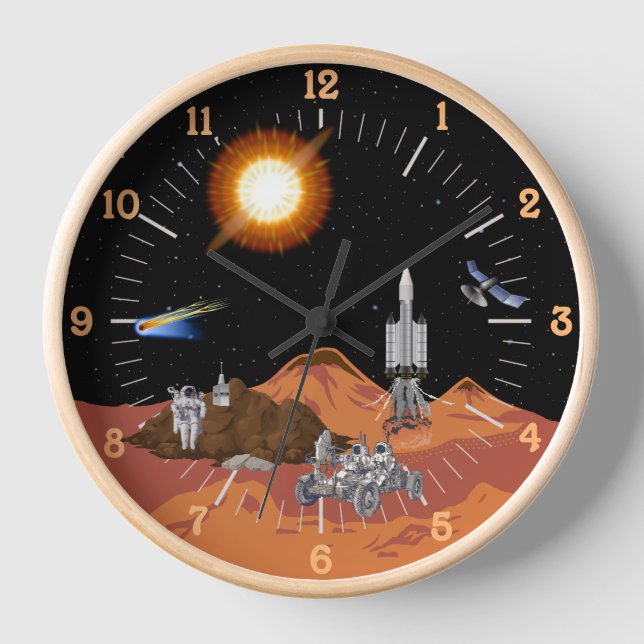 Reloj Mars Scene Sci-Fi (Anverso)