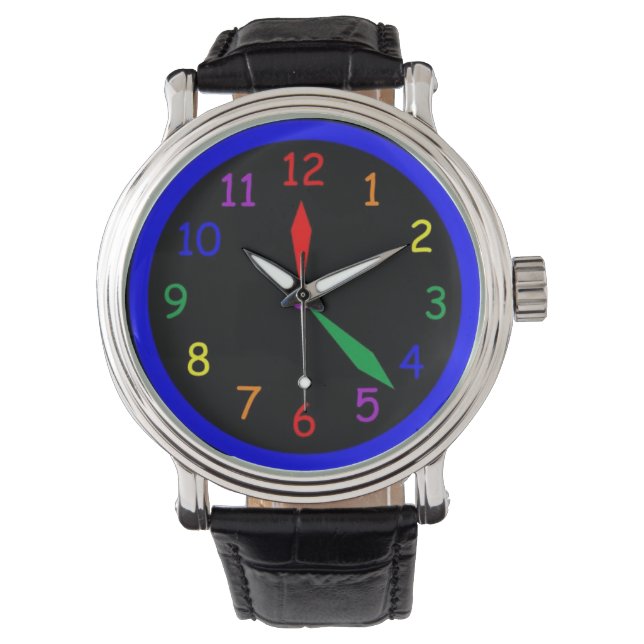 Reloj masculino de neón (Anverso)