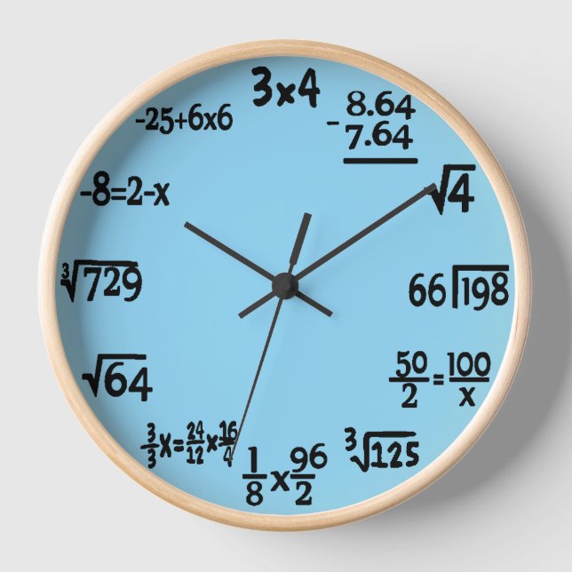Reloj Matemáticas (Anverso)