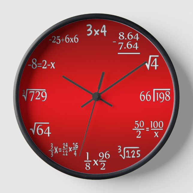 Reloj Matemáticas (Anverso)