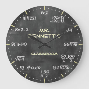 Reloj matemático de Personalizable de las