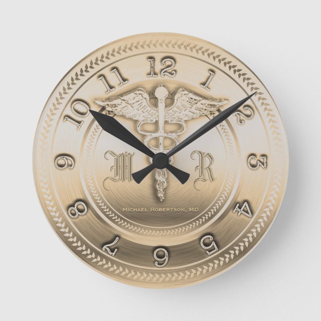 Reloj médico de Médica de monograma (Anverso)