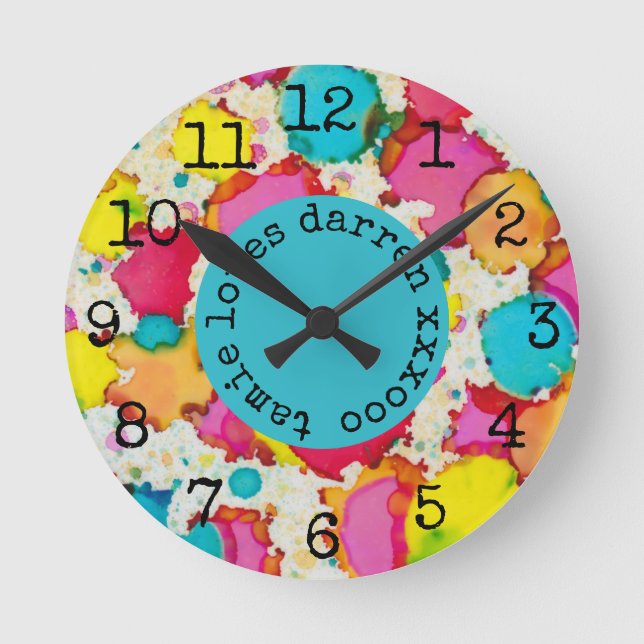 Reloj medio "Tiempo de Confetti" (Anverso)