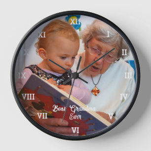 Reloj Mejor Abuela del Mundo Collage de Fotos Crea el Tu