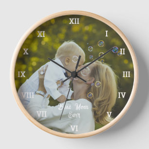 Reloj Mejor Mamá del Mundo Collage de Fotos Crea el tuyo