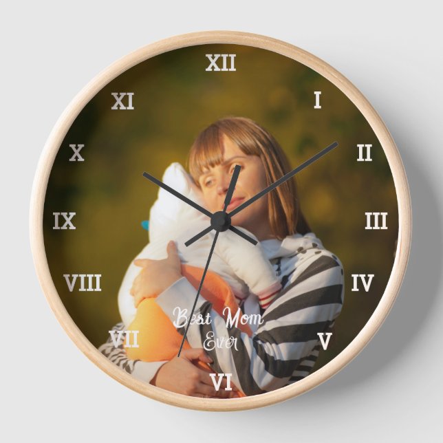 Reloj Mejor Mamá Que Nunca Collage de fotos Crea Tu Prop (Anverso)