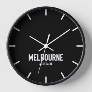 Reloj Melbourne Time Zone Newsroom Wall Clock