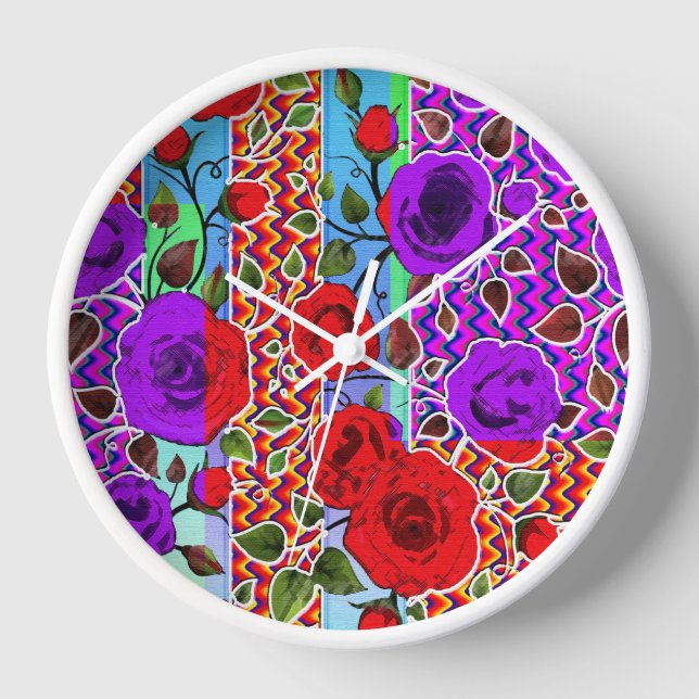 Reloj Mexican Garden Party Nouveau Floral  (Anverso)