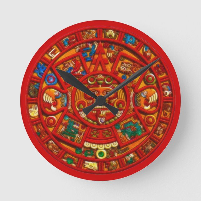 Reloj mexicano azteca de la historia del (Anverso)