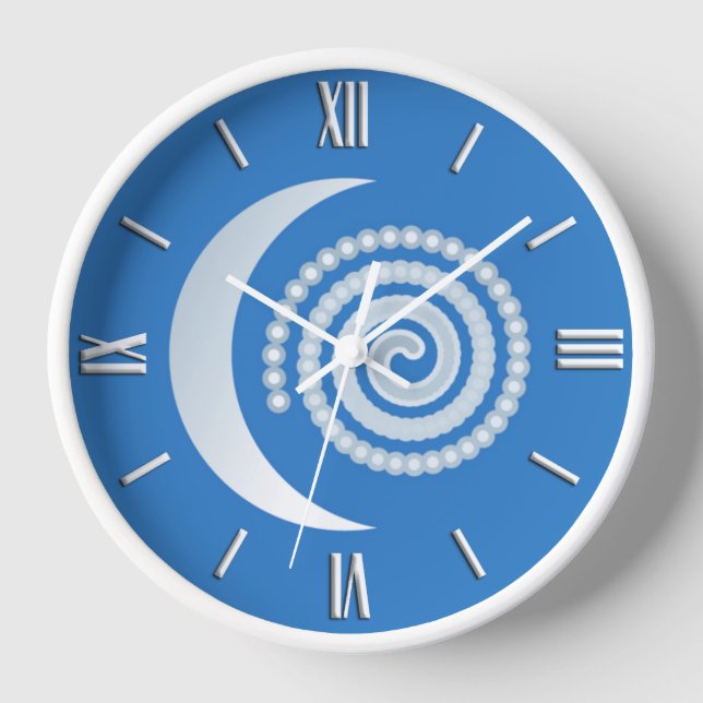 Reloj Mientras la espiral de luna creciente (Anverso)