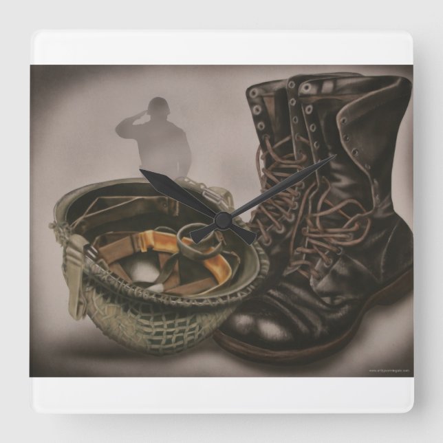 Reloj militar con tema de soldado (Anverso)