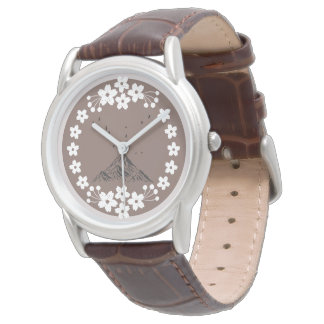 Reloj minimalista floral | Reloj de pulsera elegan