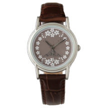 Reloj minimalista floral | Reloj de pulsera neutra
