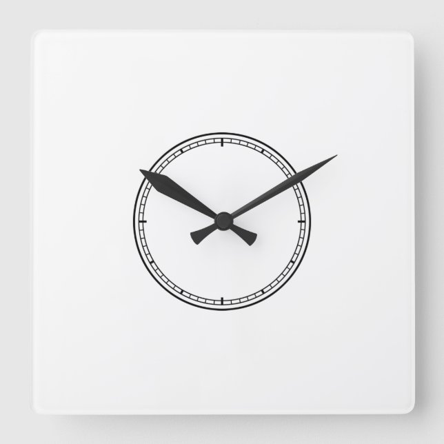 Reloj Minimalista negro y blanco (Anverso)