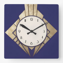 Reloj mínimo de diamante geométrico Art Deco de la