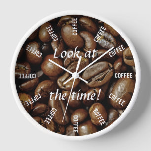 Reloj ¡Mira el momento! El tiempo del café es divertido