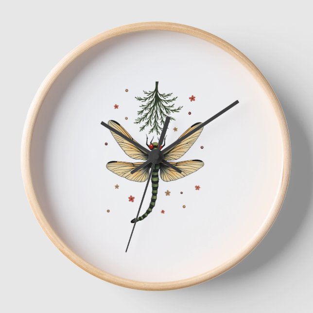 Reloj Mistletoe Kiss Dragonfly (Anverso)
