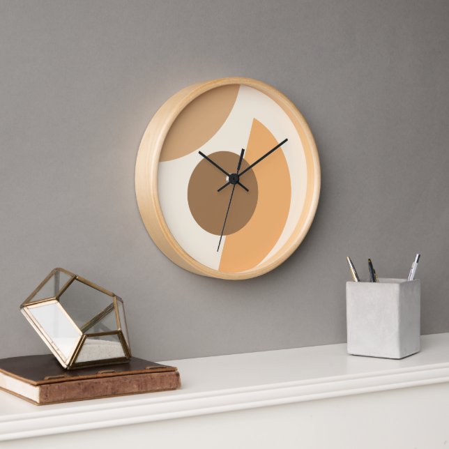Reloj Moda Resumen Círculos Geométricos Patrón de arte m (Oficina)
