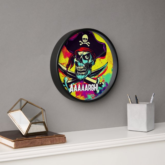 Reloj Modern Jolly Roger (Oficina)