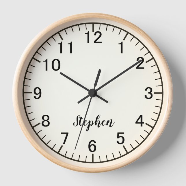 Reloj Modern Minimalist Custom Wall Clock (Anverso)