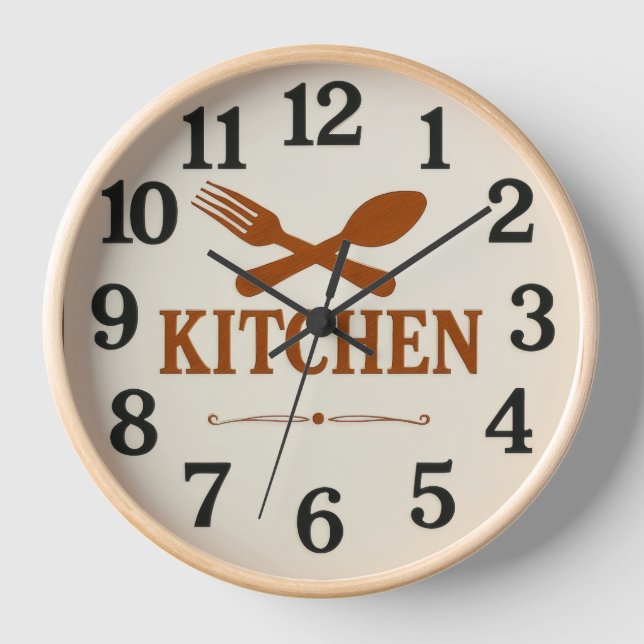Reloj  Modern Minimalist Kitchen Wall Clock –  (Anverso)