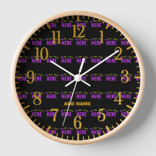 RELOJ MODERNO CON ESTILO PERSONALIZABLE NEGRO VERIFICADO