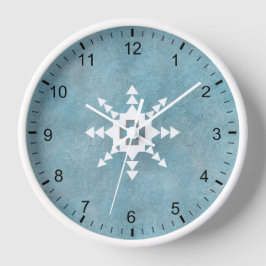 Reloj Moderno copo de nieve del invierno suroeste enmarc
