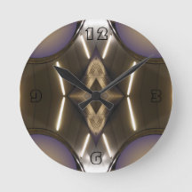 Reloj moderno de diseño cromado