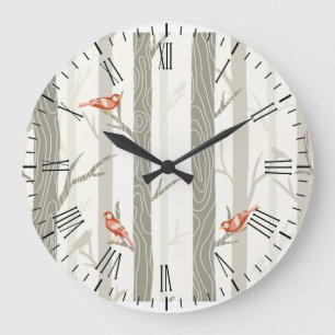 Reloj moderno de pared aspen en invierno