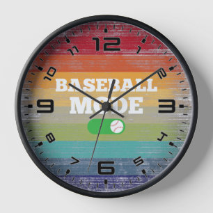 Reloj Modo de béisbol retro Sunset