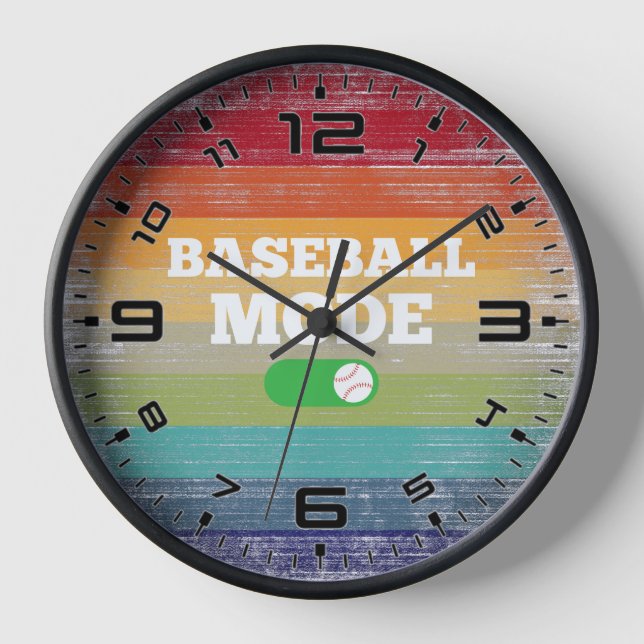 Reloj Modo de béisbol retro Sunset (Anverso)