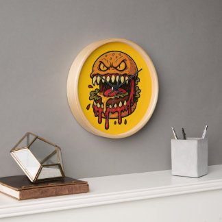Reloj Monstruo de la Hamburguesa con Queso