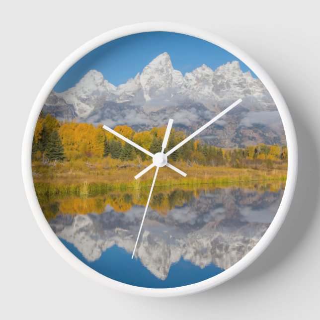 Reloj Montañas Grand Teton Wyoming (Anverso)