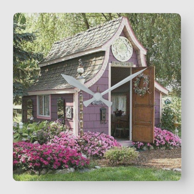 Reloj morado de la casa pequeña (Anverso)
