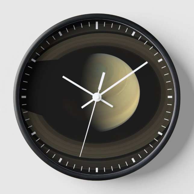 Reloj Mosaico Del Planeta Saturno Y Sus Anillos Principa (Anverso)