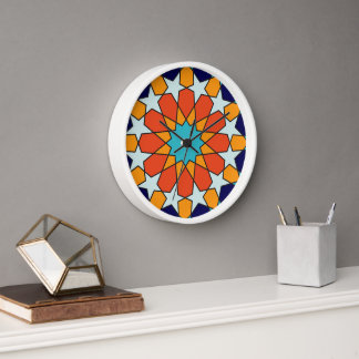 Reloj Mosaico marroquí por la brisa tropical
